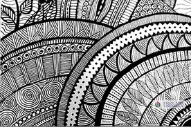 线描画 | 一组黑白线描画，真是学习临摹的好素材图片