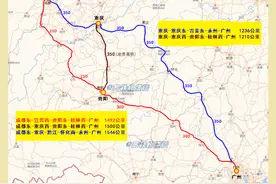 成都至广州将有3条高铁线路，重庆至广州2条高铁线路，走湖南最快图片