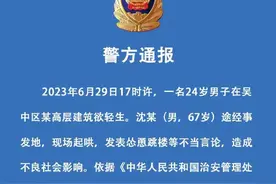 男子跳楼轻生遭围观者刺激“不跳不是人”，警方通报：起哄者已被行拘图片