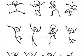 99种简单的火柴人线稿，有趣多变！图片