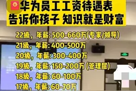 华为员工年薪收入表出来了，你能否接受这种高薪？图片