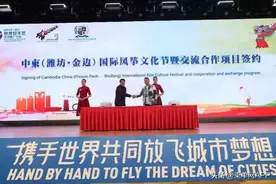 首届柬中国际风筝文化节：弘扬柬中传统文化图片