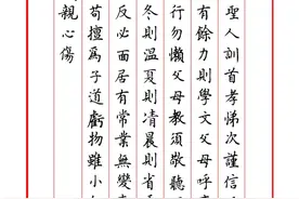 超赞的硬笔楷书钢笔字帖，弟子规全文小楷作品欣赏图片