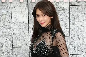 林志玲太饱满了，穿薄纱裙都兜不住好身材，我感慨资本果然会选人图片