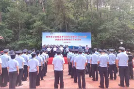 柳州市公安局在三门江森林公园开展夏季治安打击整治“百日行动”涉案野生动物放归自然活动图片