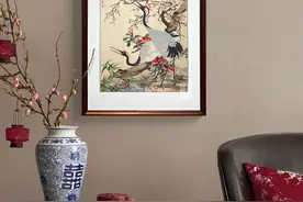 玄关挂什么画吉祥？带着这个问题，来看看你家选对了吗图片