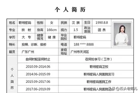 大学生个人简历电子简历表格免费word模板图片