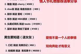 爱情升温小礼物！不知道送什么礼物的快看这！高大上礼物大全图片
