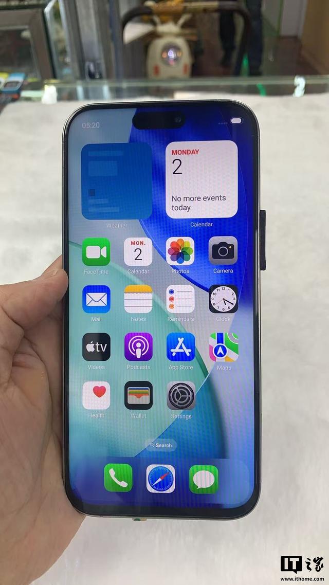 山寨iPhone 17 Pro现身：运行安卓系统，界面模仿苹果iOS