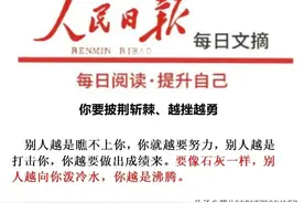 人民日报金句摘录丨披荆斩棘、越挫越勇图片