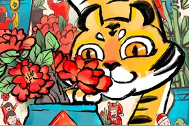 腊月二十八做点啥？当然是行花街！丨画新春图片