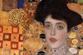 画家克里姆特，他爱黄金更爱美人，他为一个女人画了幅独特的蓝色图片