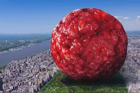 把78亿人类压缩成一个肉球，有多大？图片