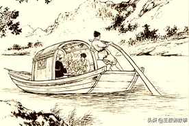 民间故事：姐弟失散，弟弟乘船抢劫姐姐，一块糕点换来姐弟团聚图片