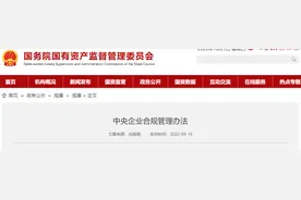 国有企业采购如何管控？中央企业合规管理办法正式实施图片