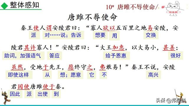 九语下第10课：唐雎不辱使命.战国策.课文+诵读·+课件+知识点