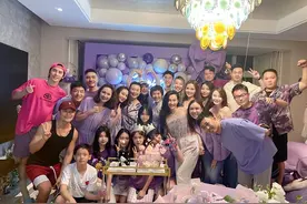 钟丽缇夫妇为14岁女儿Jaden庆生 于正郭晓东等现身图片