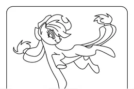 小马宝莉 | 幼儿简笔画涂色素材 | 100张全套图片