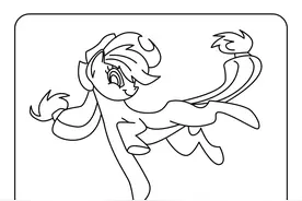 小马宝莉 | 幼儿简笔画涂色素材 | 100张全套图片