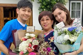 林志颖弟媳分享全家福为女儿庆生，小志71岁母亲罕见出镜年轻时尚图片