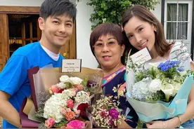 林志颖弟媳分享全家福为女儿庆生，小志71岁母亲罕见出镜年轻时尚图片
