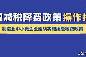 操作指南：制造业中小微企业如何享受延续实施的缓缴税费政策图片