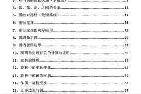 初中数学圆中18个必考点全梳理图片