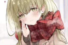 羞涩少女壁纸插画图片