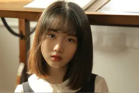 人像摄影：文静乖巧的短发女孩图片