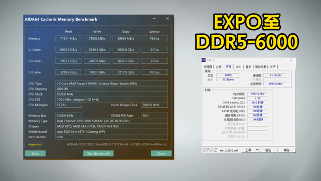 AMD平台用起来也挺好：玖合星域DDR5-6000MHz国产内存评测