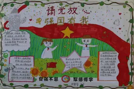 临沂益民实验中学举行“请党放心，强国有我”手抄报比赛图片