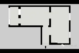 55㎡手枪户型，一室变两室还有客餐厅图片