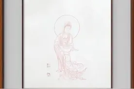 朱洵 || 观世音菩萨像、《心经》作品欣赏图片