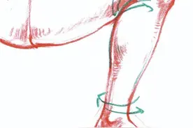 九方艺考 | 腿的画法，速写褶皱怎么画图片