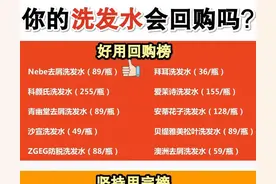 国内公认洗发水黑名单曝光！蜂花上榜掉发严重！发质差！红榜最牛图片