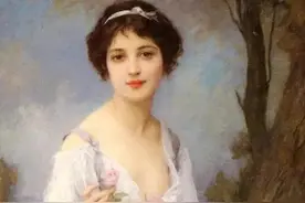 作品欣赏—古典油画中的绝美女子图片