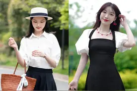 “黑白配”才是最高级的搭配，优雅得体不挑年纪，而且美得很时髦图片