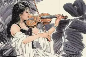 形姿优雅：国画水墨美人画欣赏图片