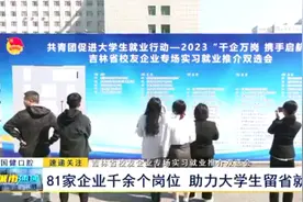吉林省校友企业专场实习就业推介双选会：81家企业千余个岗位 助力大学生留省就业图片