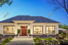 左右有邻居不能开窗，农村自建房怎么设计好？8套图纸供你参考图片