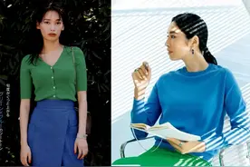 终于！我get到了“绿色”的美，5种穿搭“配色”方案，太惊艳了图片