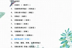 新高考语文：72篇推荐背诵古诗文（文言文+诗词），收藏背起来图片