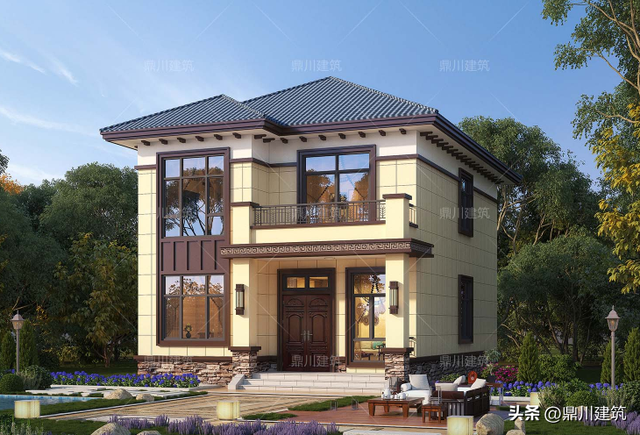 7套小开间二层别墅,占地百平造价20万,经济大方居住舒适