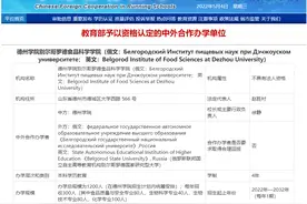 获教育部批准！这所山东高校中俄联合食品科学学院2022开始招生图片