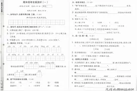 实验班提优大考卷/二年级下册语文/期末统考全真测评5套附答案图片