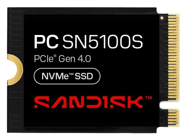 闪迪上线PC SN5100S固态硬盘：BiCS8 QLC，7300MB/s顺序读取