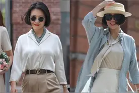 这是我见过最“得体”的母女：裙不上膝，鞋穿平底，美得优雅知性图片