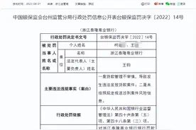 涉违法放贷等，浙江泰隆商业银行被罚50万，年内已被银保监罚6次图片