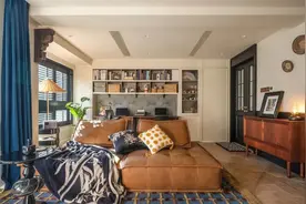 装修案例 | 89㎡南洋复古风：客厅改多功能厅，处处充满电影质感！图片