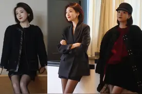 突然火了一种穿法，叫：裙子+黑丝袜，优雅显腿细，美到骨子里图片